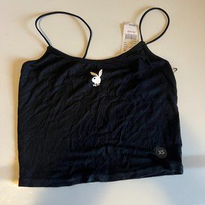 PACSUN Playboy Black Vest Tank Top (XS) - NWT